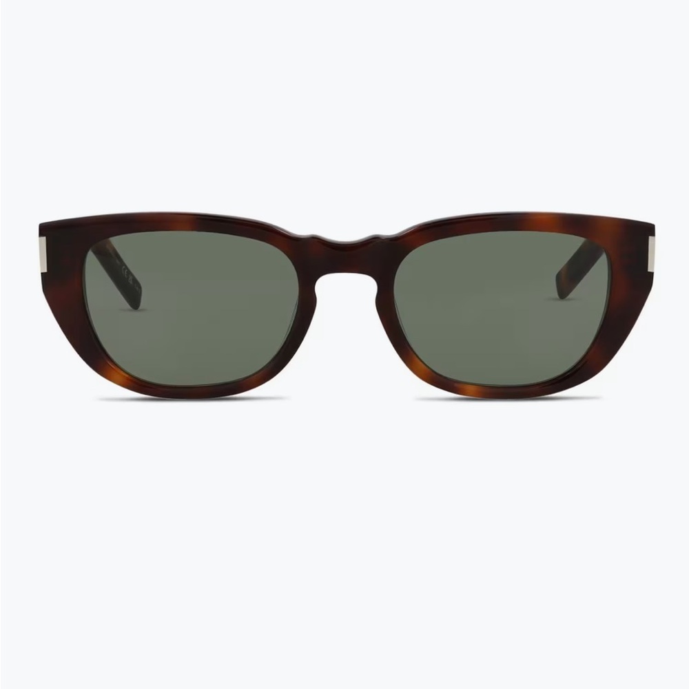 Saint Laurent SL 601 002 Rectangular Havana Green 51 mm-20-145 Unisex Sunglasses - Picture 2 of 16